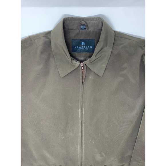 Kenneth Cole Reaction Dark Brown‎ Full Zipper Men's Outdoor Rain Jacket Size XL - Picture 3 of 7